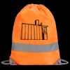 Hi-Vis Stafford Drawstring Tote Backpack Thumbnail