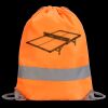 Hi-Vis Stafford Drawstring Tote Backpack Thumbnail